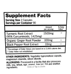 Qunol Turmeric Curcumin capsules close-up — 1500 mg curcuminoids with black pepper for bioavailability