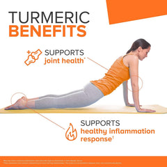 Qunol Turmeric daily-use image shows easy capsule routine.