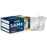 Quorinthiumax SAM-e 500mg bottle shows blister-pack freshness for daily use.