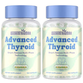 Quorinthiumax thyroid-support bottle front showing 120 capsules for a monthly routine.