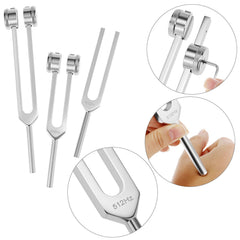 QWORK tuning fork 256hz close-up for grounding meditation