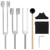 QWORK tuning forks set for versatile sound therapy during meditation and yoga
