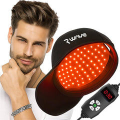 R WAVE red light therapy cap for at-home hair growth
