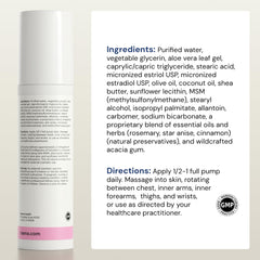 Raena cream texture is smooth and lightweight for comfortable application