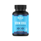 Rahni Stem Cells astaxanthin bottle for daily antioxidant support.