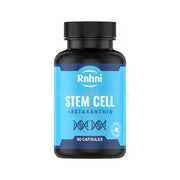 Rahni Stem Cells astaxanthin bottle for daily antioxidant support.