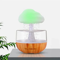 Rain Cloud humidifier with multicolor LED glow for calming ambient atmosphere