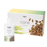 RAIN Core Greens Blend bottle shows a sleek container for daily nutrition on the go.