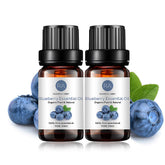 RAINBOW ABBY Blueberry essential oil two-pack bottle for diffusing and skincare.