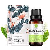 RAINBOW ABBY Lily of Valley essential oil bottle for diffuser use and calming ambiance.