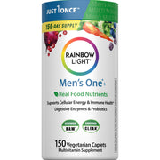 Rainbow Light Men's One+ bottle front view for easy daily wellness