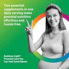 Rainbow Light packaging box showcasing holistic prenatal nutrition