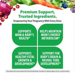Rainbow Light Prenatal One vegan formulation with Rainbow Superfoods Blend in action.