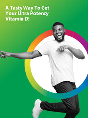 Rainbow Light raspberry-flavored D3 gummies offer easy daily intake