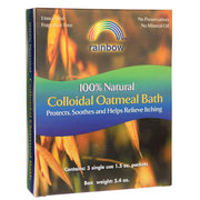 Rainbow Research colloidal oatmeal bath box, fragrance-free and soothing for dry skin.