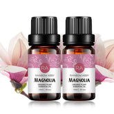 Rainbow Abby Magnolia essential oil bottle pour enhances diffuser ambiance