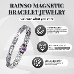 RainSo stainless steel bracelet shows durable magnetic construction for everyday use