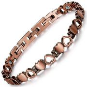 RainSo bracelet front view highlighting heart design for everyday style