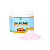 Raise Them Well Mag-Go bottle with kid-friendly magnesium powder for daily comfort.