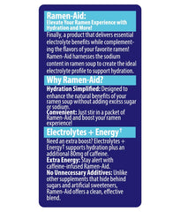 Ramen-Aid electrolyte-blend highlights five minerals for hydration