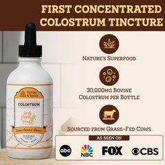 Range and Roots colostrum tincture pour showing easy daily dosage