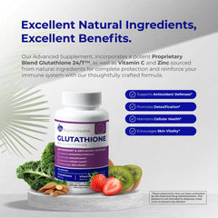 RAPHA HEALTH Glutathione tablets close-up emphasizing detox and vitality.