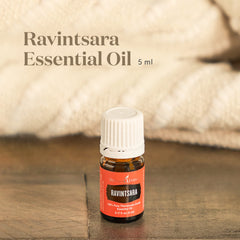 Ravintsara diffuser scene with Young Living oil for revitalized ambience