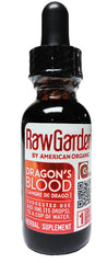 Raw Garden Sangre de Dragón, botella de concentrado, uso diario versátil.