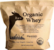 Raw Organic Whey 5lb bag front showing clean ingredients for protein shakes
