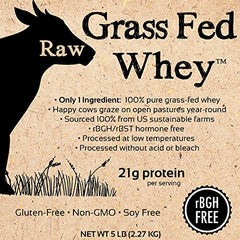 Raw Organic Whey scoop with glass shake demonstrates quick post-workout protein boosts