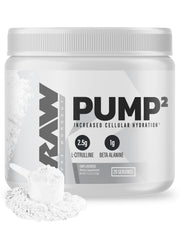 RAW Pump2 bottle front highlighting a pure glycerol formula for hydration support.