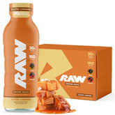 RAW Ready-to-Drink Salted Caramel bottle for post-workout fueling