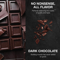 RAW Whey Isolate Dark Chocolate science image emphasizes BCAAs for recovery
