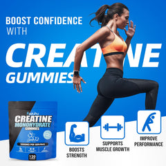 Gummies in a gym bag illustrate convenient on-the-go supplementation.