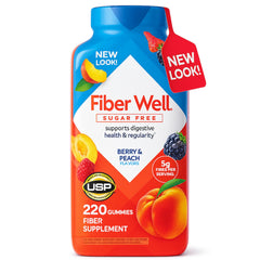 Vita Fiber Well bottle label by R&C Store Essentials Home for sugar-free daily fiber