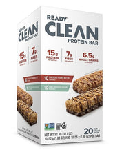 Ready Nutrition CLEAN Bar highlighting lean muscle support and post-workout protein.