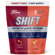 Real Ketones BHB drink mix peach packets for on-the-go keto hydration and energy