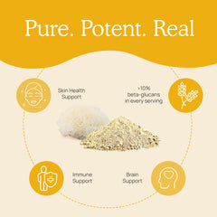 Real Mushrooms Tremella label nutrition closeup emphasizes organic, non-GMO attributes.
