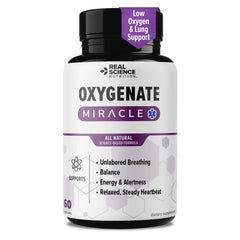 Real Science Oxygenate Miracle bottle front for daily breathing support