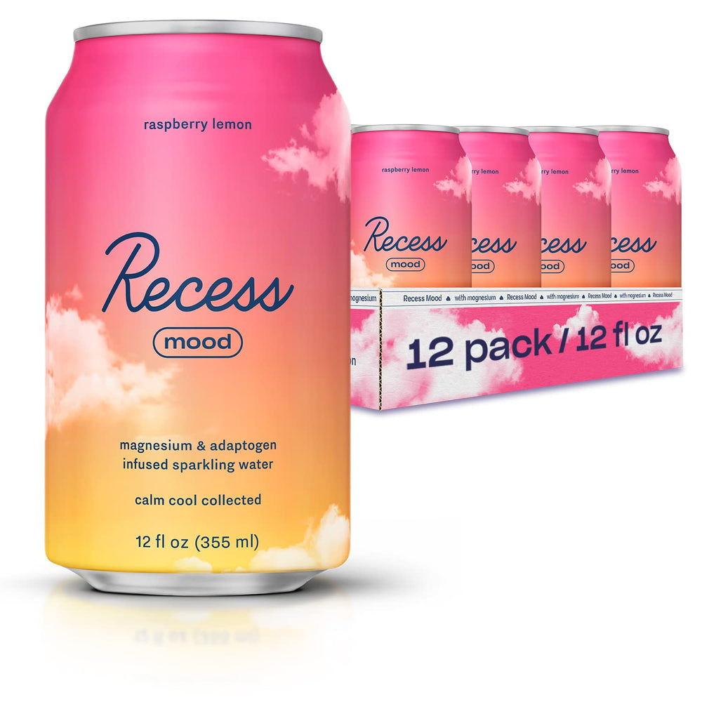 Recess Mood bottle with raspberry lemon flavor for relaxation