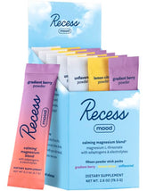 Recess Mood sampler box front view for portable relaxation on the go