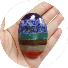 RECKSI hand-carved crystal stone shows varied colors, ideal for focus and mindfulness