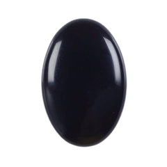 RECKSI polished oval palm stone close-up for meditation and calm focus.