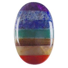 RECKSI polished oval crystal palm-worry-stone for calming anxiety during meditation