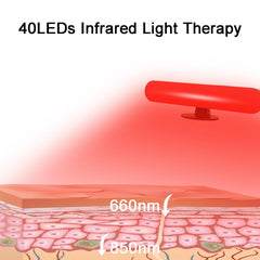 Red Light Bar side view highlighting USB-powered setup for desk or bed