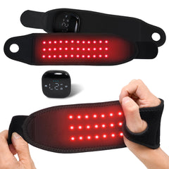 Red Light Therapy Wristband setup demonstrates wireless ease for on-the-go relief.