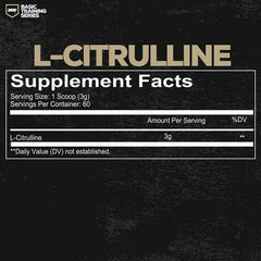 REDCON1 L-Citrulline Pump Formula label notes nitric oxide support.