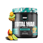 REDCON1 Total War Baja Bomb powder tub shown for energetic pre-workout support.
