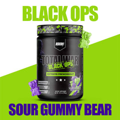 REDCON1 Total War Black Ops powder dissolving in water showing quick mix