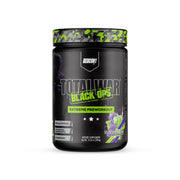 REDCON1 Total War Black Ops tub front view with sour gummy bear flavor for intense workouts